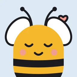 App-Icon der Bienenstock Eltern-App: Biene auf hellblauem Grund