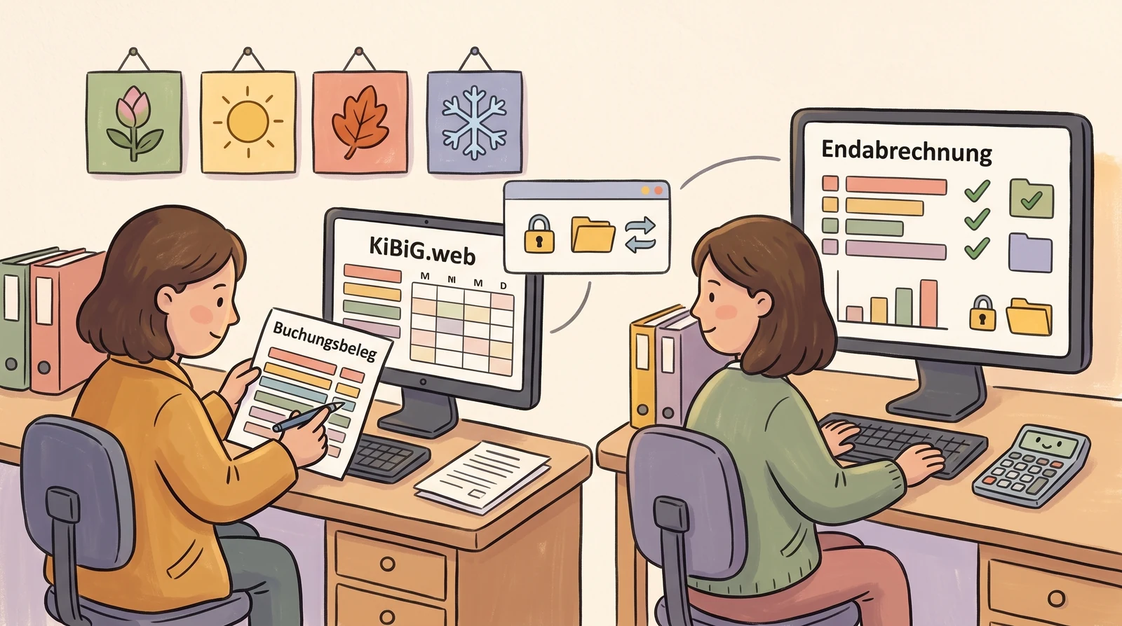 Illustration des Träger-Reportings in Bayern