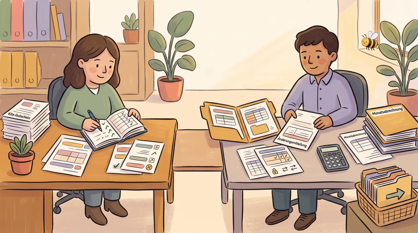 Illustration des Träger-Reportings in Hamburg
